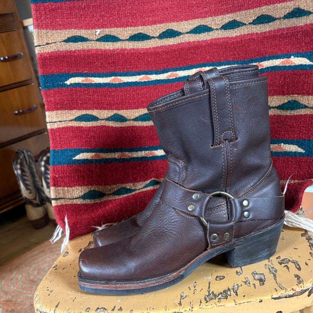 Frye Leather Harness Boot